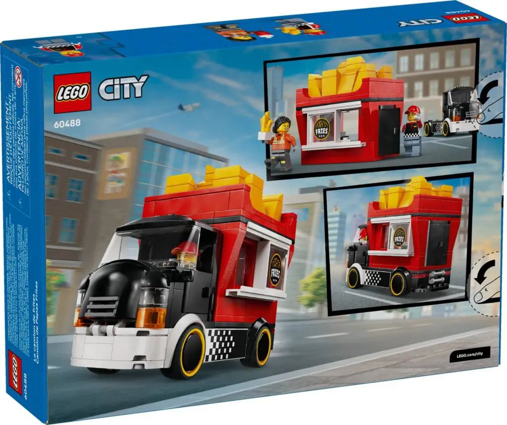 LEGO toy food truck packaging