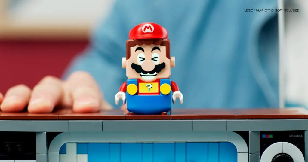 LEGO Mario figure on a table