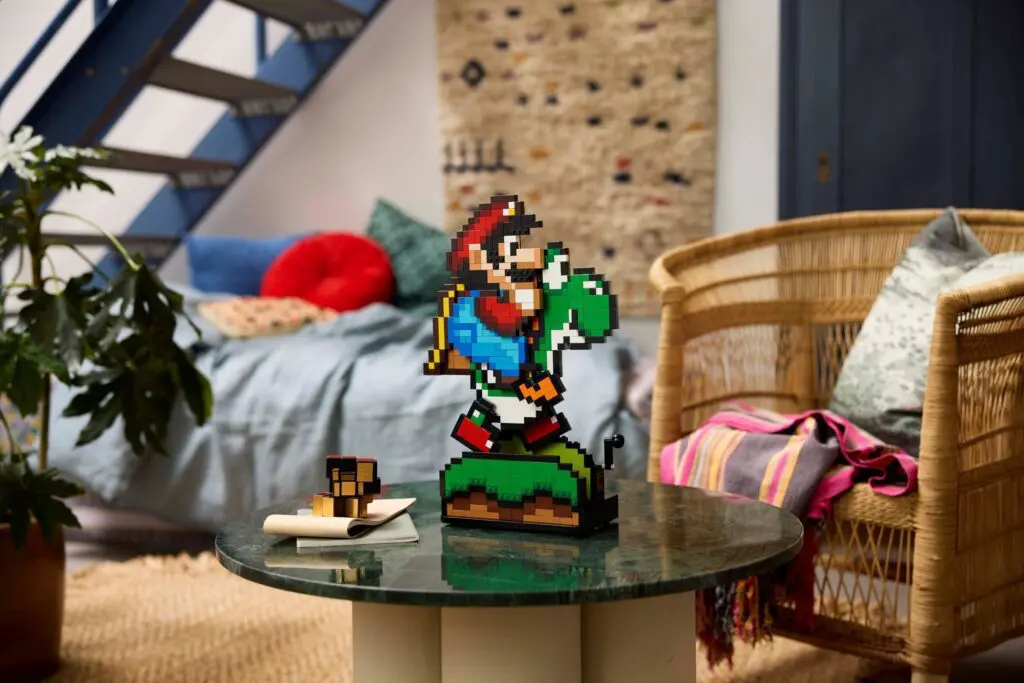 Retro gaming decor in cozy room