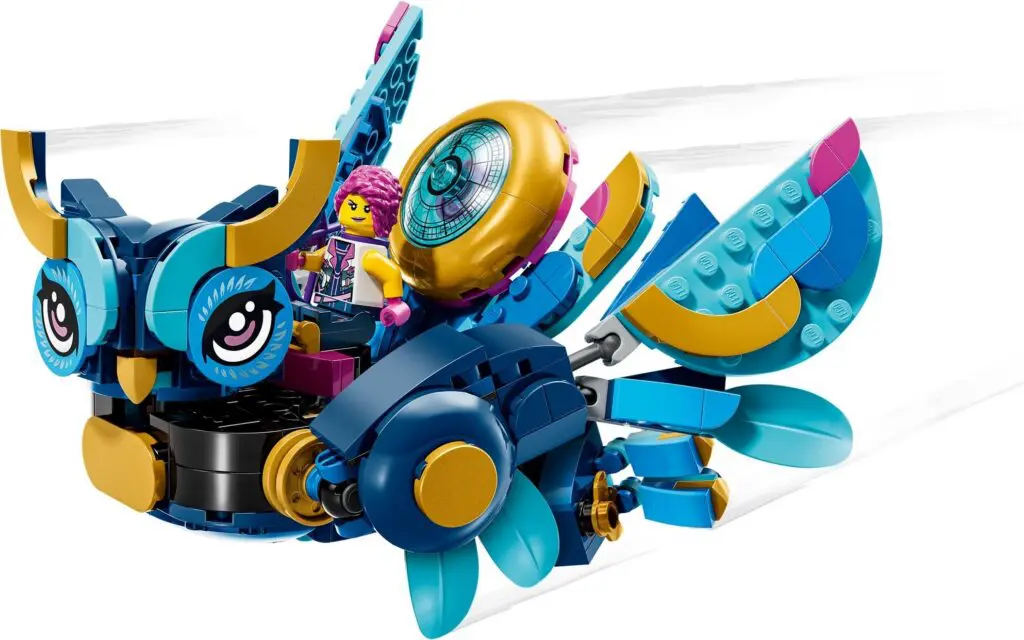 Vibrant LEGO flying owl toy