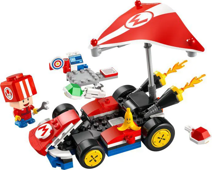 Block figure and racing car set