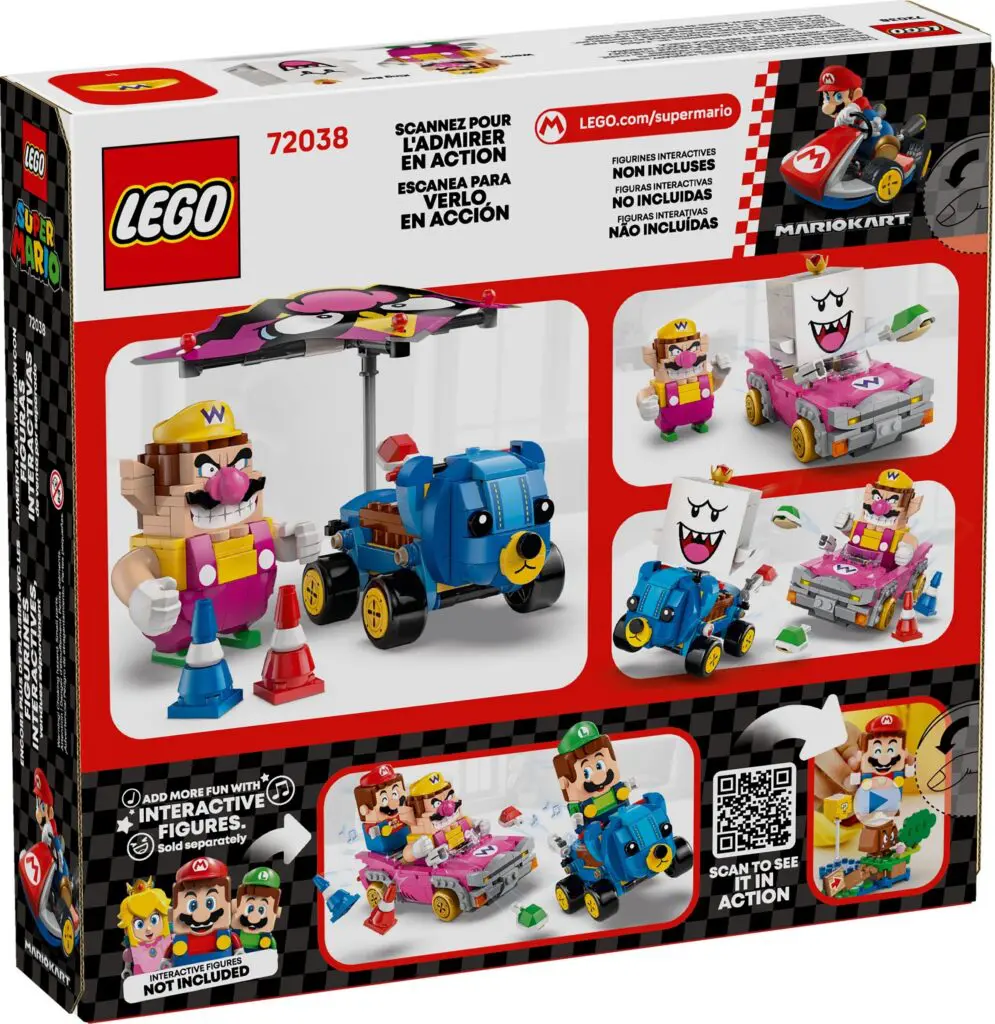 Wario and karts LEGO set packaging