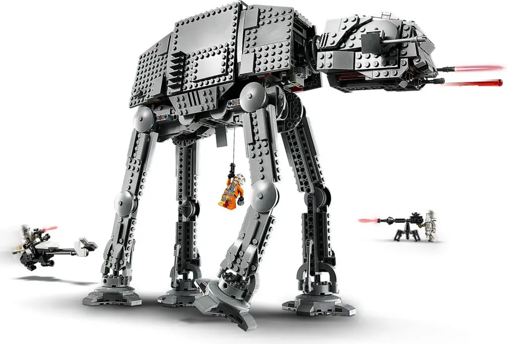 LEGO AT-AT in action scene