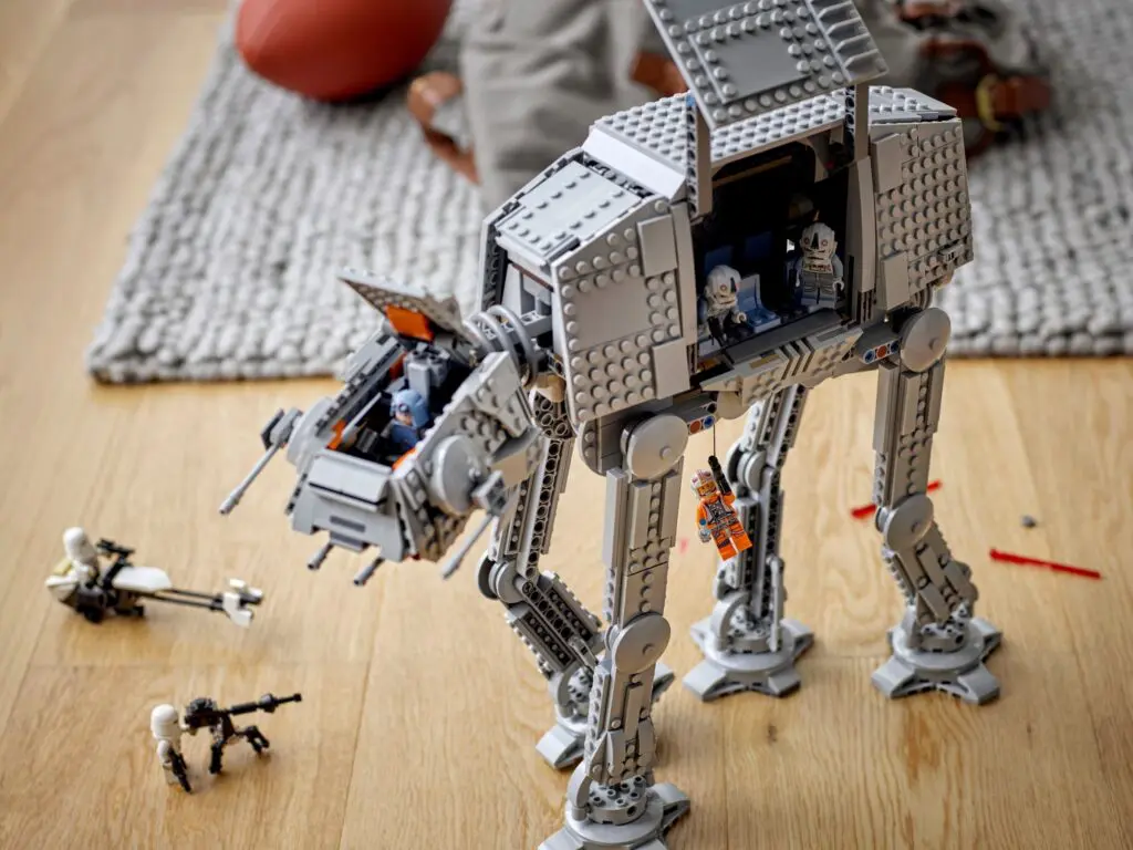 Star Wars LEGO set on floor