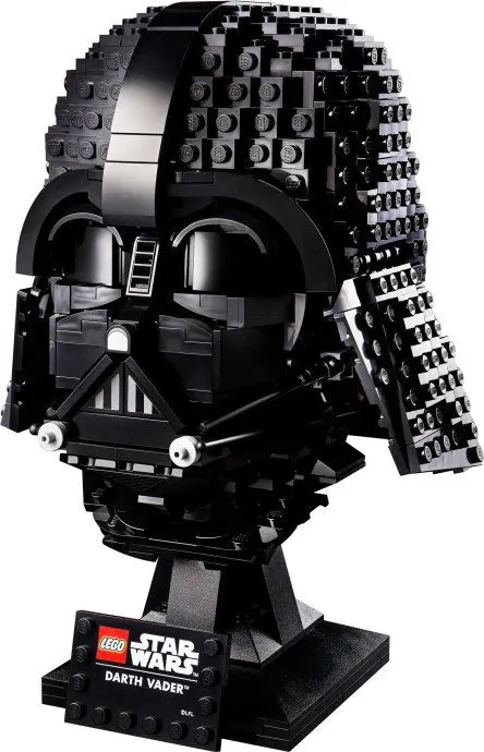 Detailed LEGO Darth Vader sculpture