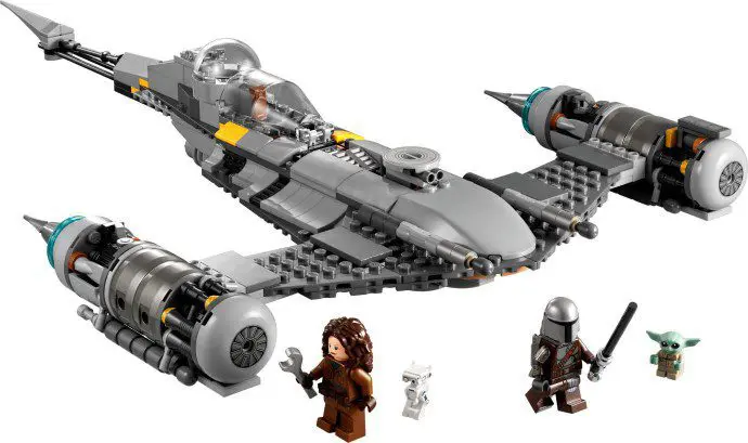 LEGO starship with mini-figures and accessories