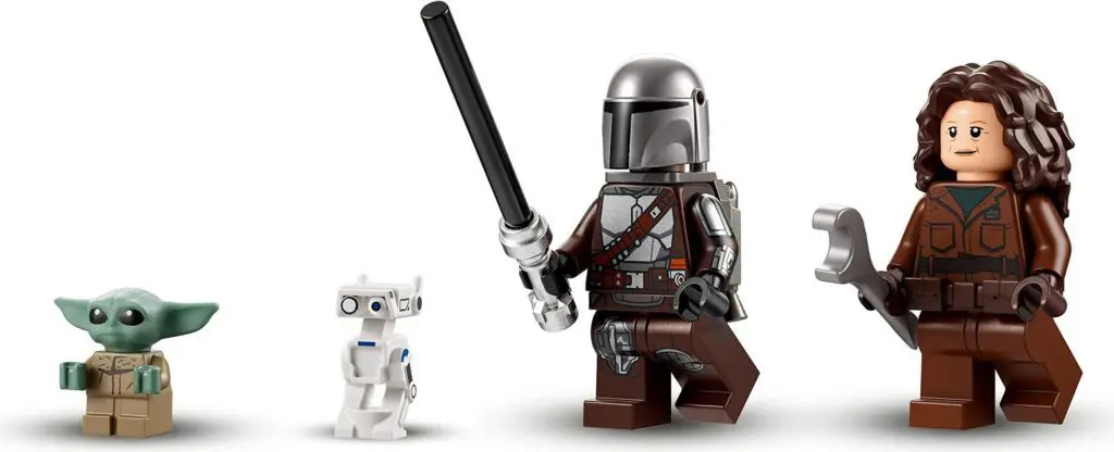 Miniature characters with accessories and tools