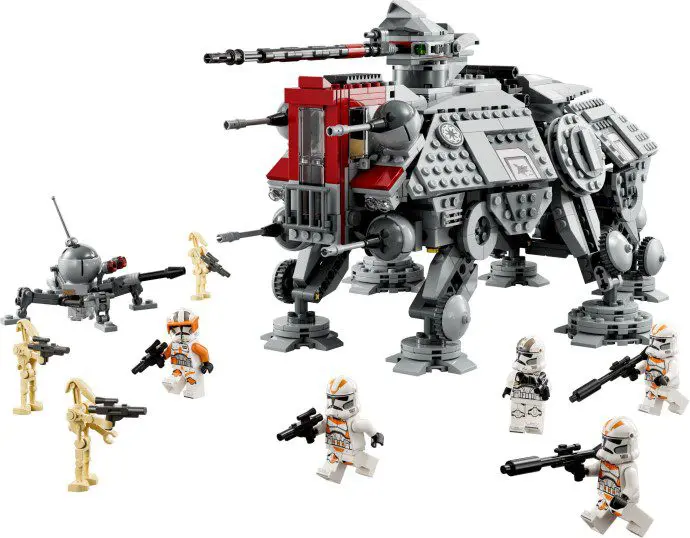LEGO Star Wars battle scene with figures