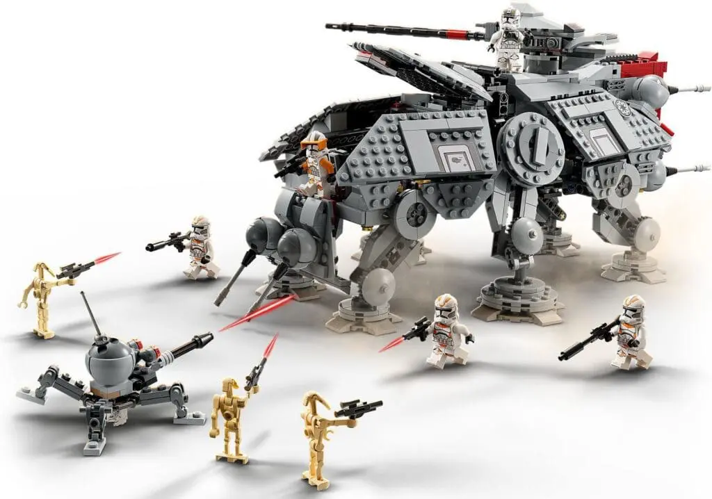 Lego Star Wars battle scene