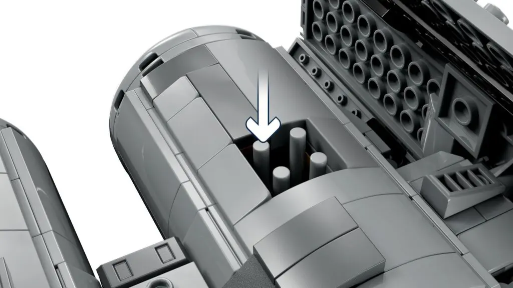 Close-up of LEGO piece connection