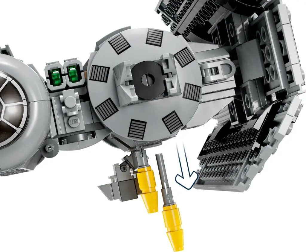 LEGO spaceship model detail