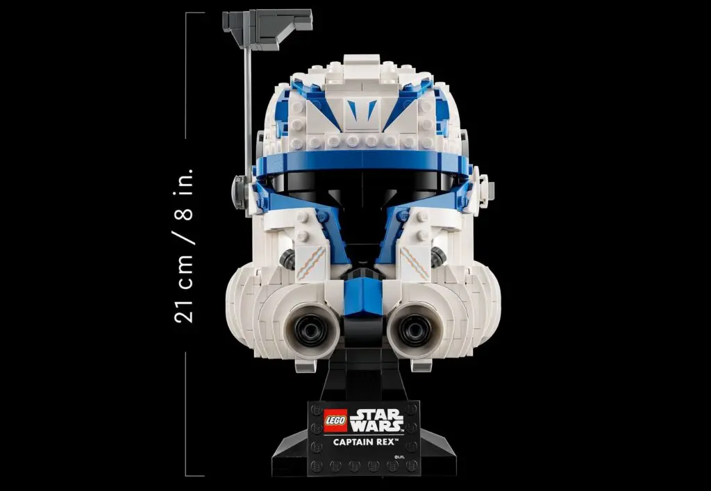 LEGO Captain Rex helmet display