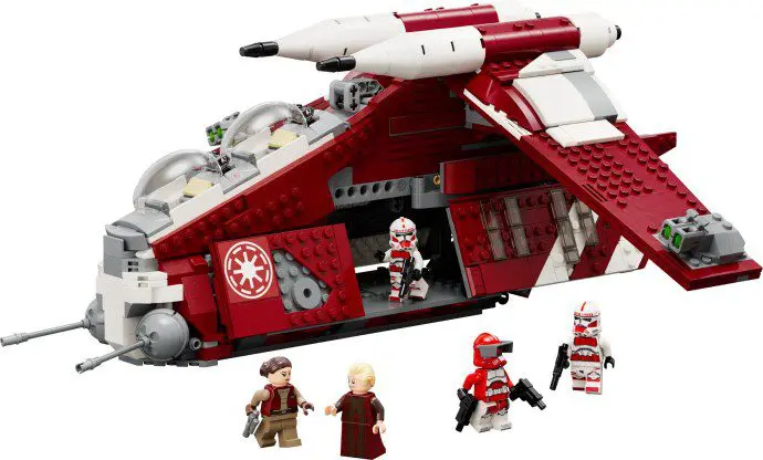 LEGO figures and spaceship assembly