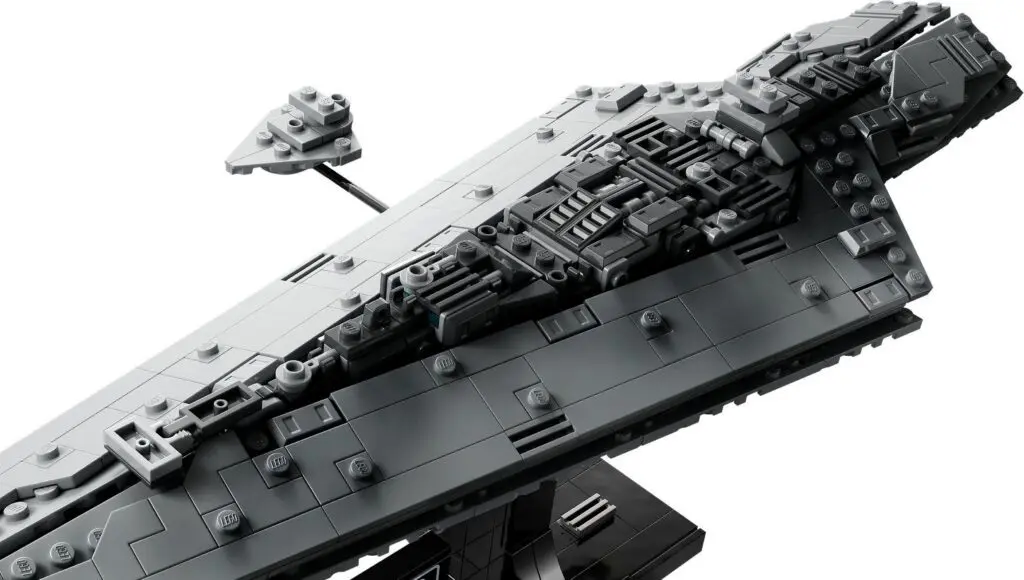 LEGO spaceship model with intricate details