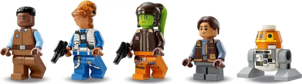 Star Wars LEGO characters with accessories