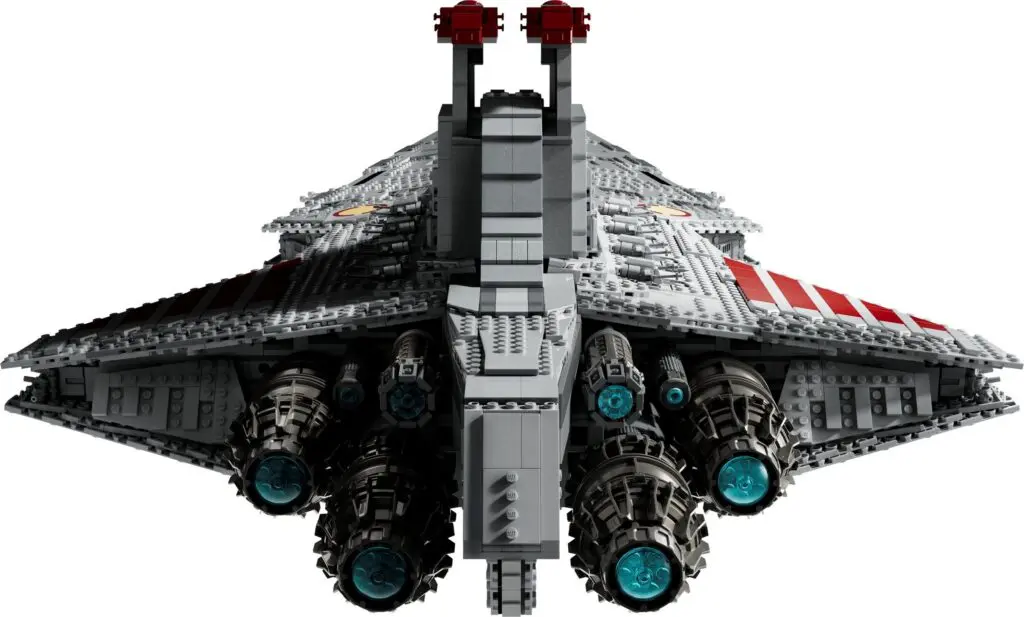 Star Wars Lego model from behind