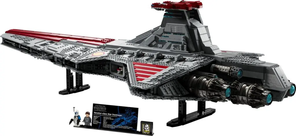 Detailed LEGO starship model
