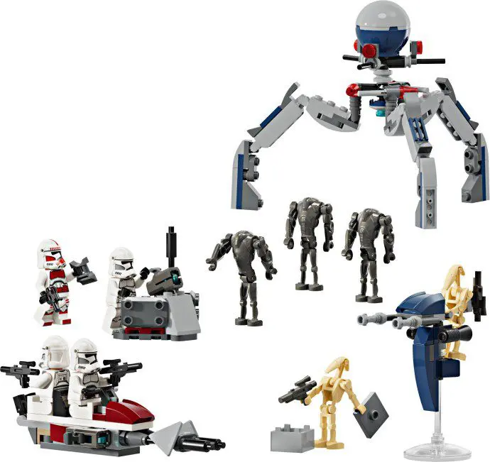 Star Wars LEGO figures and machines