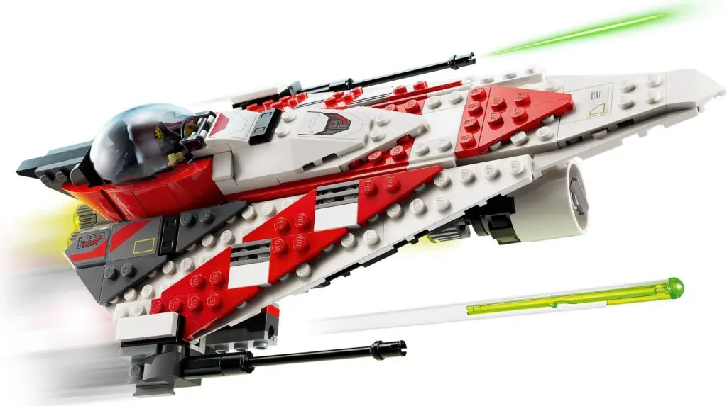 Futuristic LEGO ship in motion