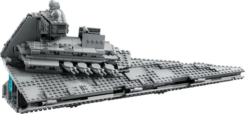 LEGO spaceship model with intricate details