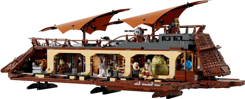 LEGO desert ship with characters