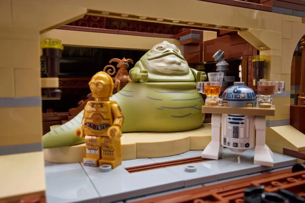 LEGO figures in Star Wars-themed setting