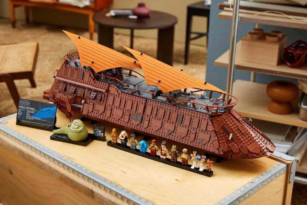 Star Wars LEGO model on table