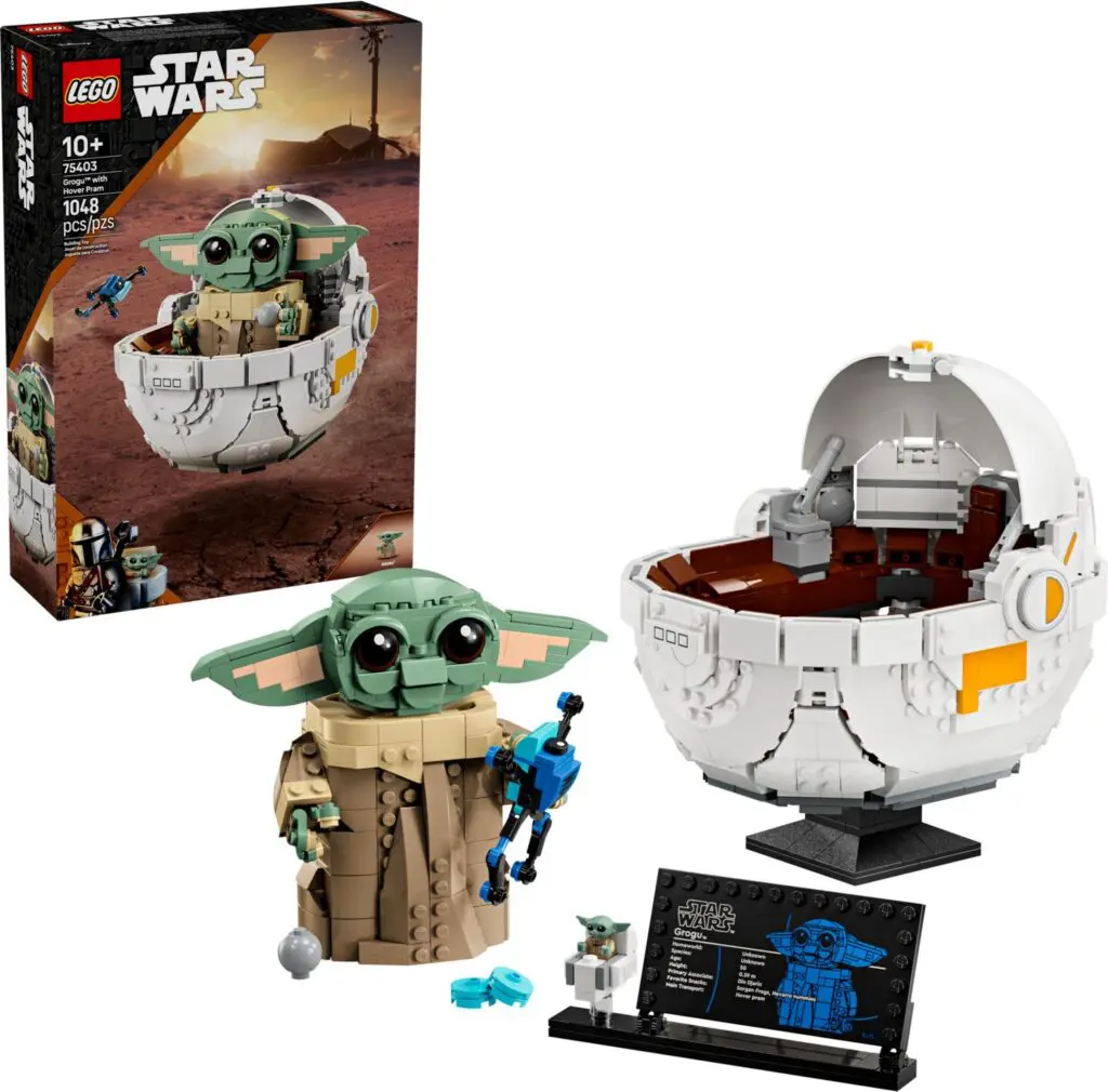 Star Wars LEGO figure and spaceship model