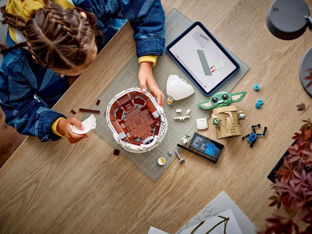 Creative play with LEGO blocks