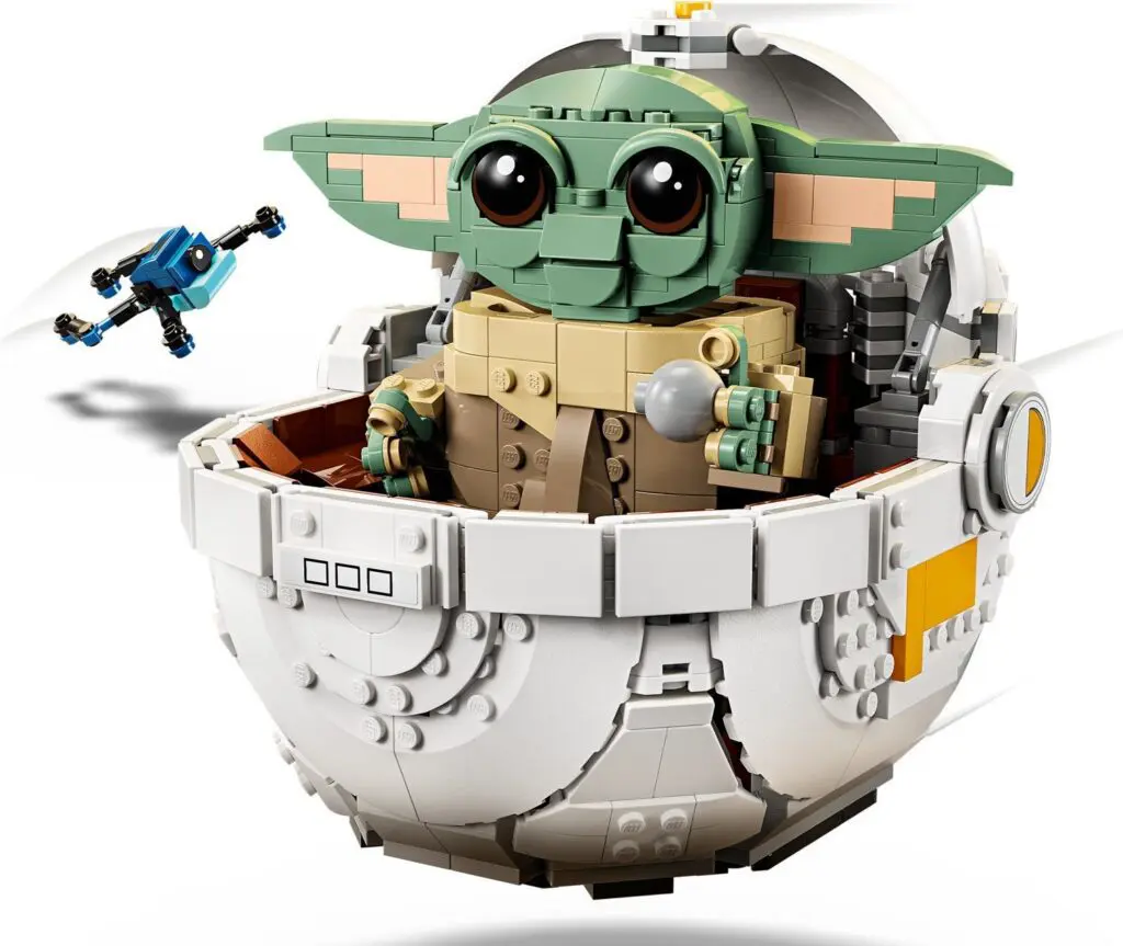 Lego Baby Yoda in spacecraft