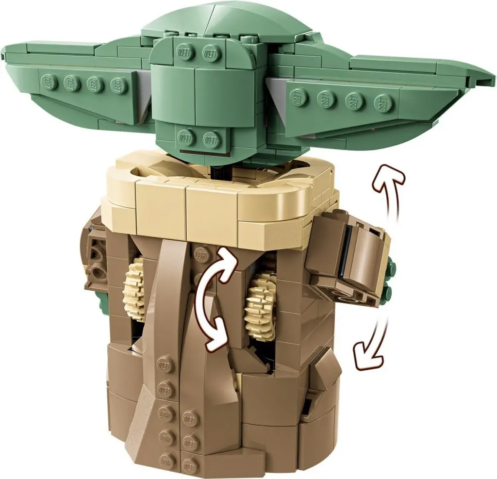 LEGO toy with adjustable features and gears