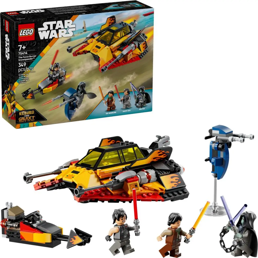 LEGO box and assembled Star Wars set