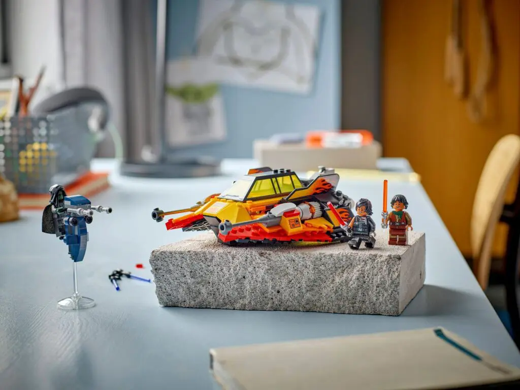 Colorful Lego set with characters displayed