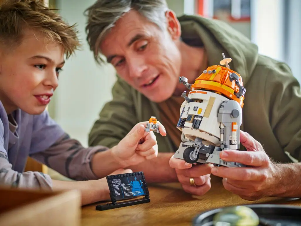 Enjoying creative play with LEGO robot