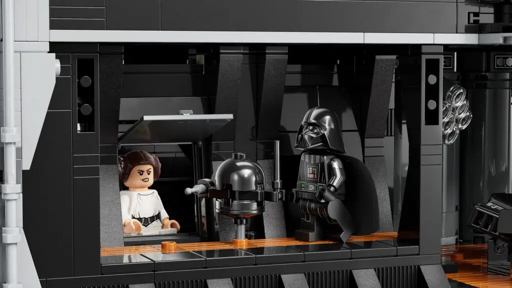 LEGO figures in a dramatic scene