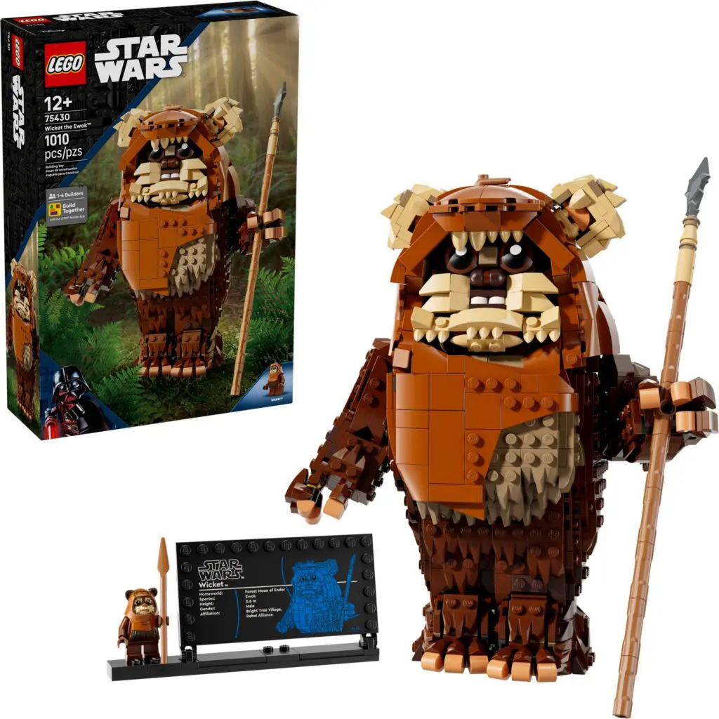 Star Wars LEGO Ewok set display