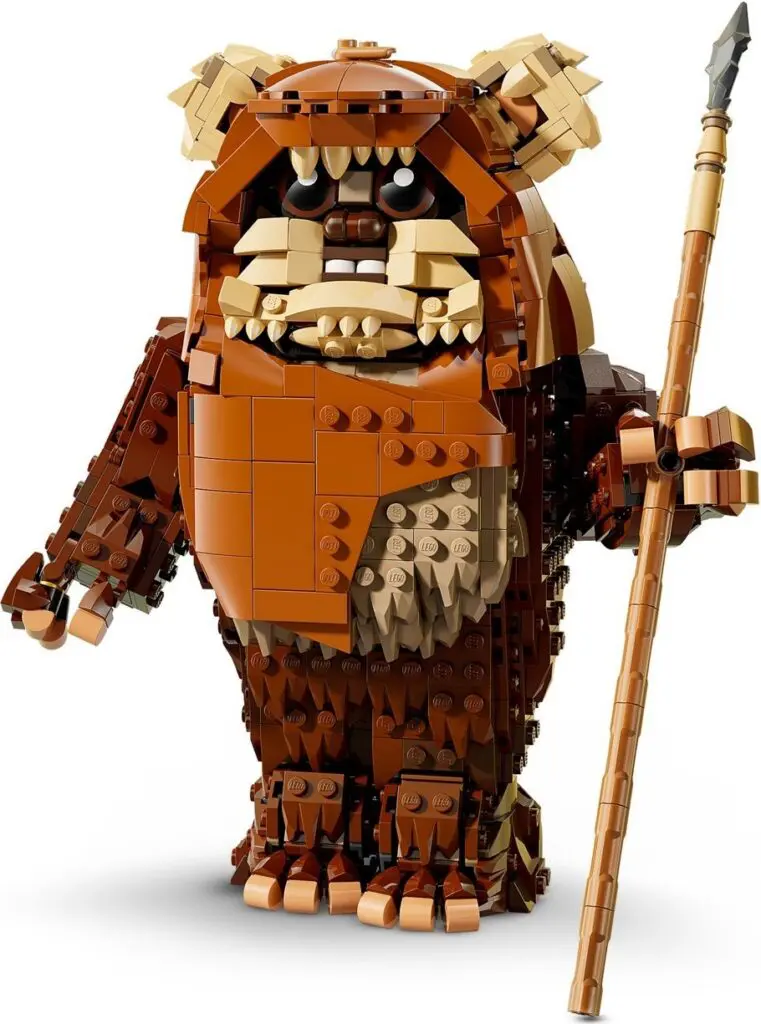 LEGO Ewok figure holding a spear