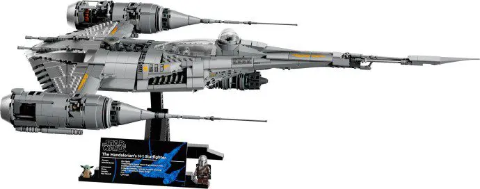 Detailed spaceship model with stand