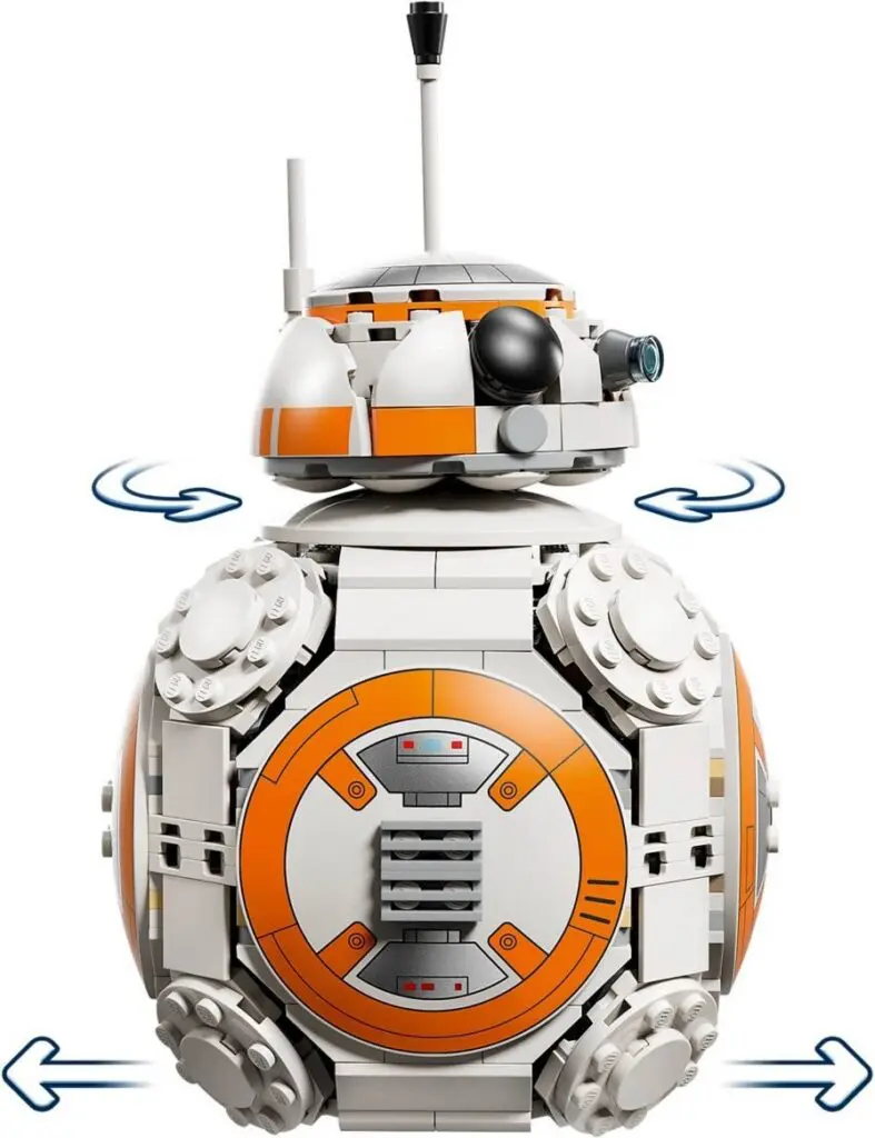 LEGO BB-8 model with rotating head