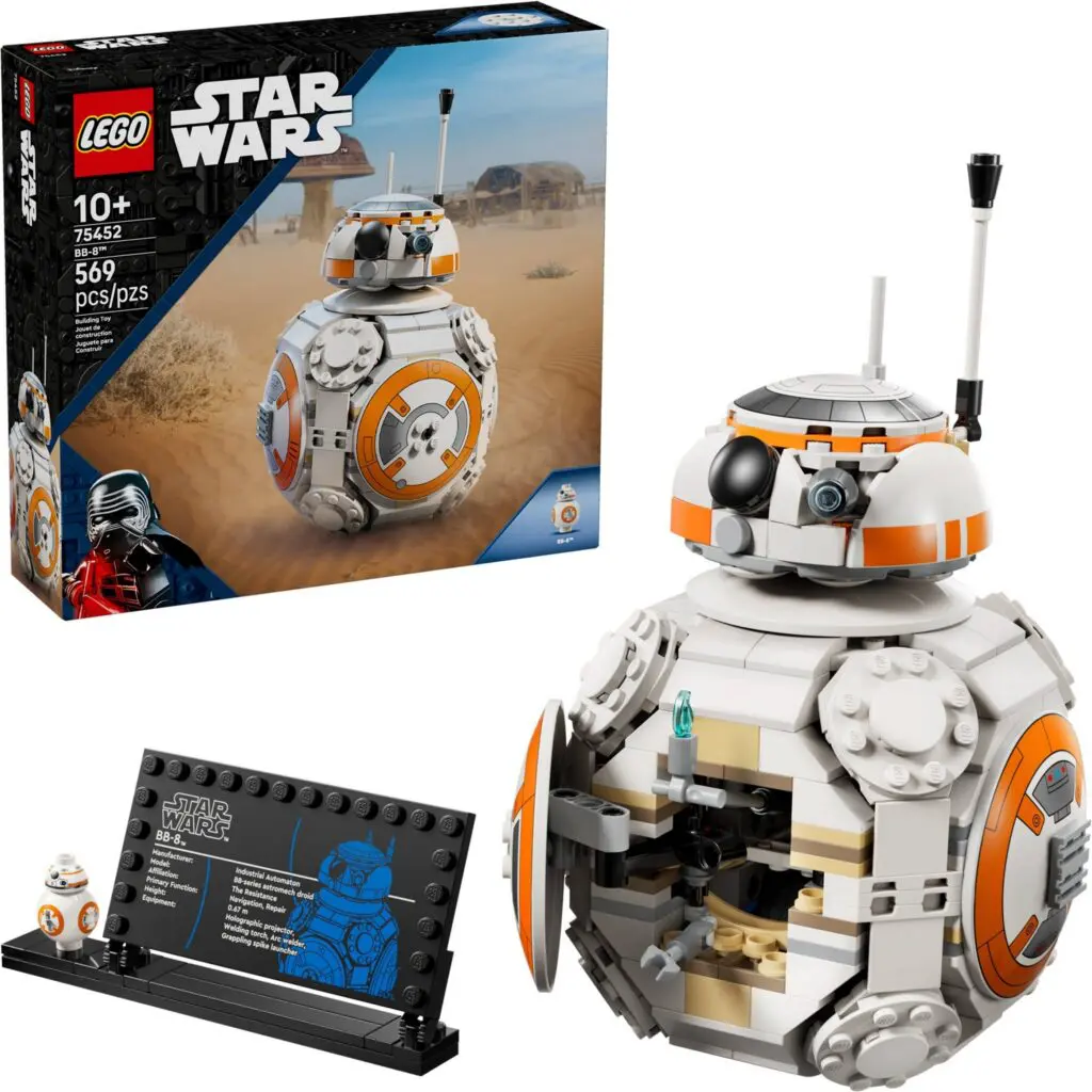 BB-8 LEGO model and box