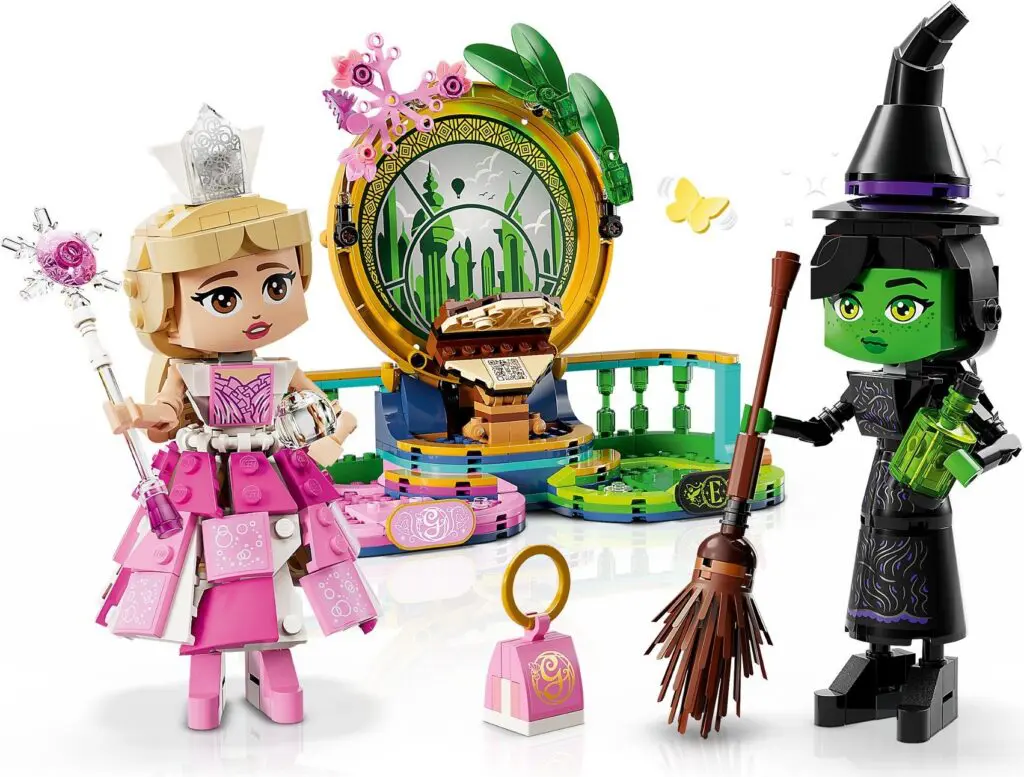 Lego characters in fantasy scene