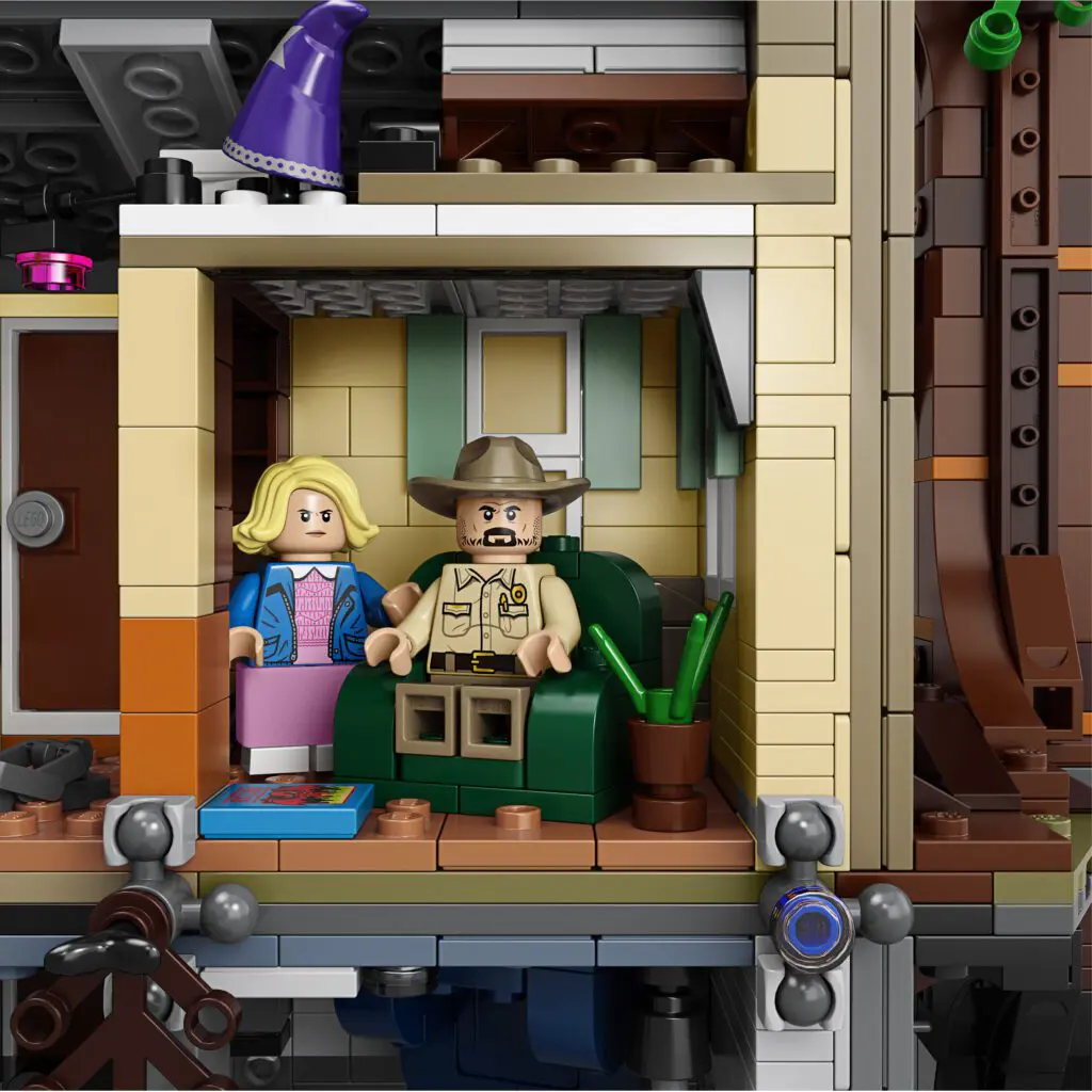 LEGO scene with couple on a sofa