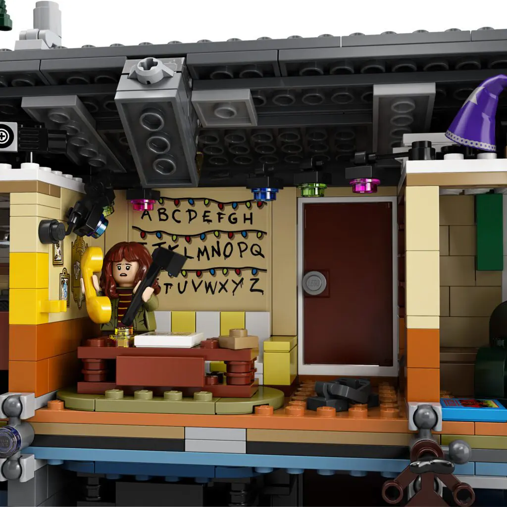 Toy classroom scene with colorful details