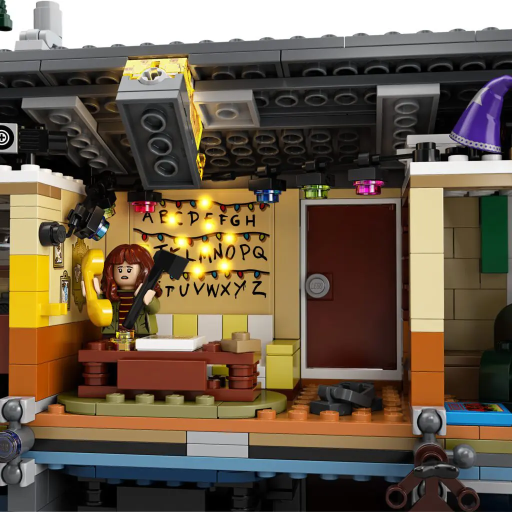 LEGO room with alphabet wall lights