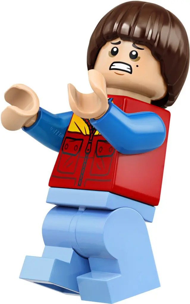 Toy figure with brown hair