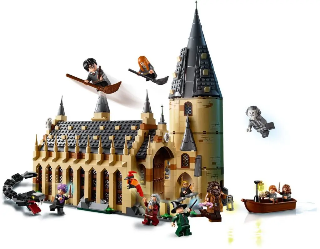 Hogwarts-inspired Lego building and mini-figures