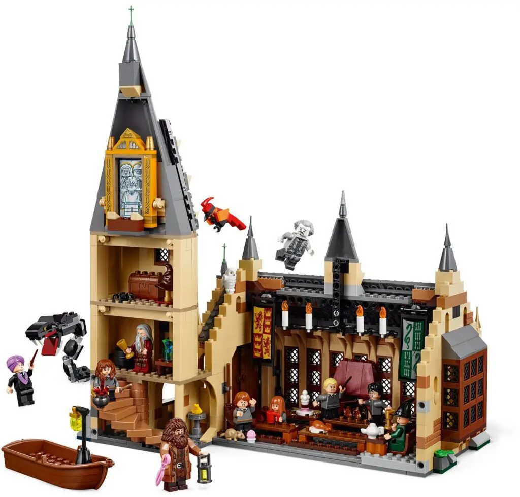 Magical LEGO castle with characters