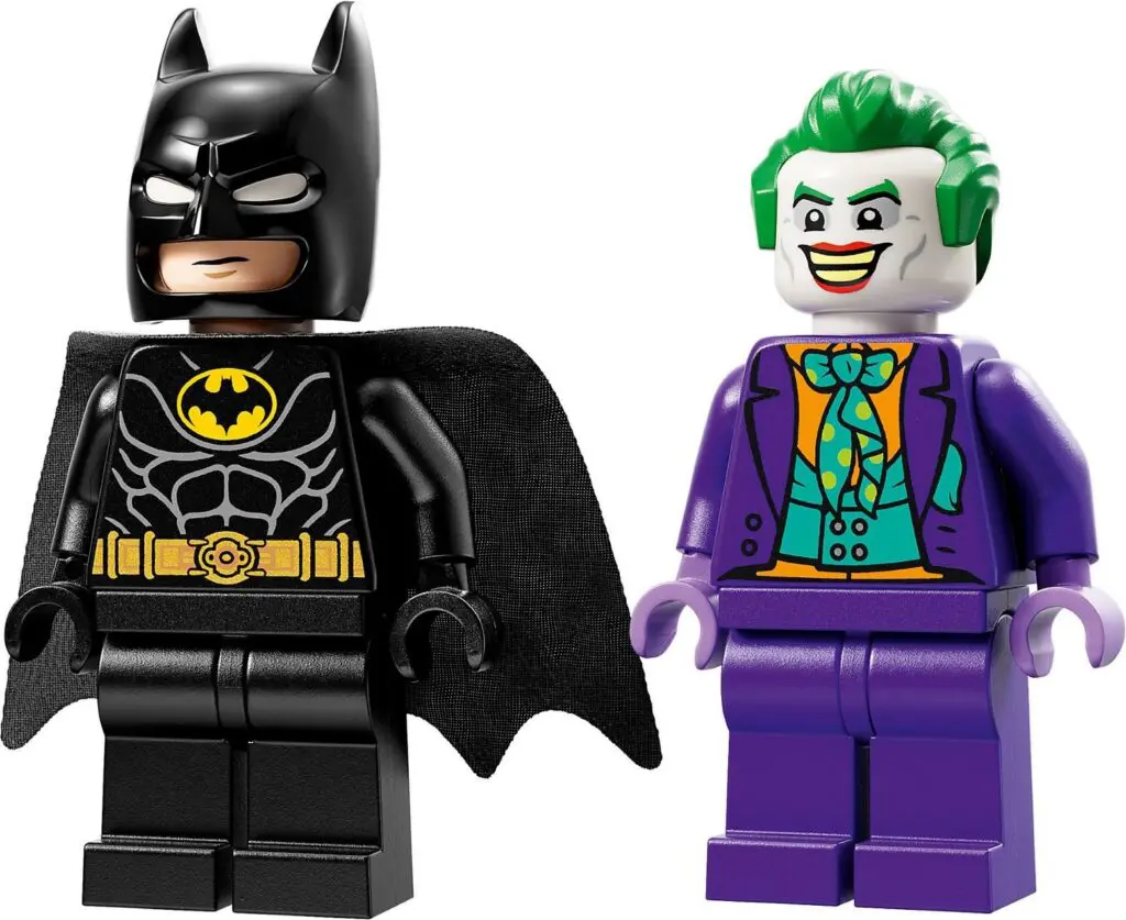 Batman and Joker LEGO minifigures
