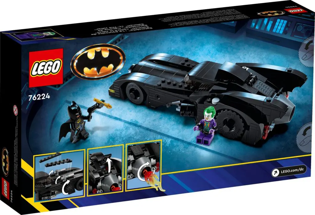 Batman LEGO set featuring Batmobile and figure