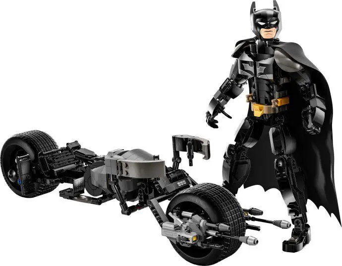 Batman figure with Batcycle toy